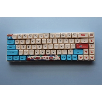 Circus 104+28 XDA profile Keycap PBT Dye-subbed Cherry MX Keycaps Set Mechanical Gaming Keyboard